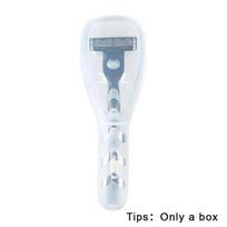 1PCS Portable Men's Shaver Storage Box Transparent Plastic Holder Travel Razor Case Shaving Box Containers