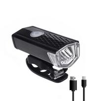 2Pcs/Set USB Rechargeable Bike Lights Waterproof Easy To Install Bike Headlight Tail Light Set Black White Bike Accessories