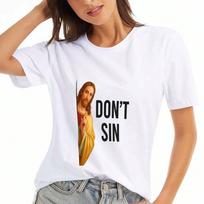 Japanese Manga Woman Lady's Cotton T Shirt, Cotton Premium Print, Durable, Casual Fashion, Make Your Dreams Come True Graphic Tee, Relaxed Fit, Street S