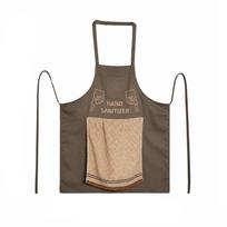 Novelty Hand Sanitizer Apron with Front Pocket and Adjustable Neck Strap for Kitchen Cooking and Household Use Durable Fabric Design One Size