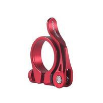 1pc Aluminium MTB Quick Release Seatpost Clamp Wear-resistant Clamping Bike Canoe Saddle Collar Bolt Ultralight 31.8/34.9mm