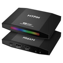 MYPIN 4K 60fps HDMI Video Game Capture with Passthrough Support HDR & VRR, 1080P 120fps Capture Game Console for Live Streaming and 4K Video Recording