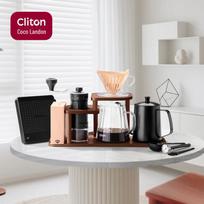 CLITON Hand Coffee Grinder and Manual Brewing Set