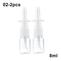 2pcs New White Nasal Spray Pump Empty Plastic Bottles Refillable Sprayer Health Nose Mist For Medical Packaging Accessories