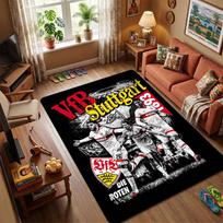 VfB Stuttgart Flannel Blanket, Soft Warm Throw with Football Club Logo Print, Cozy Bedding for Soccer Fans 40x60cm( 15x23in )