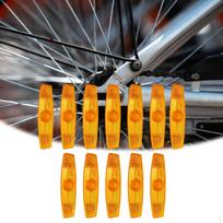12Pcs Bike Spoke Reflectors Tire Reflective Decoration Adults Wheel