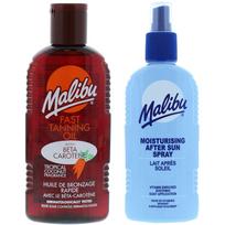 Malibu tanning oil with carrots and coconut 200ml + spray balm after tanning 200ml
