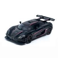 1/32 mastelio Koenigsegg KOENI ONE1 modelis, metaliniai liejinukai ir žaislinės transporto priemonės, lydinio dekoracija, žaislas, pasaulinis ribotas leidimas, žaislai berniukams juoda