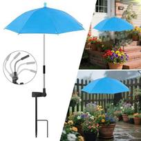 Plant Flower Sun Umbrella Bonsai Potted Sun Umbrella Rainproof Umbrella Outdoor Umbrella metal-fiber composite&8K mėlyna