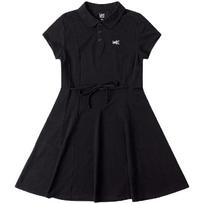 Lee Women's Slim-Fit Black Polo Midi Dress S
