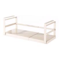 Multi Functional Expandable Storage Shelf, Under Table Shelf, Metal Under Cabinet Shelf Hanging Holder for Kitchen Counter