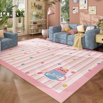 Cartoon Stripe Carpet Mat Rug Bear Cat Pattern Colorful Dots Playful Kids Room Home Decoration Floor Mat Living Room Decoration 40x60cm