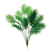 Dirbtinė Areca palmių gėlė Fiktyvi tropinė palmių gėlė Atspari UV spinduliams Dirbtinis žalias augalas Sekmadienio gėlių kompozicijai Havajų Luau Džiunglių Paplūdimio vakarėlio dekoras Small