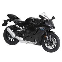 1/12 Yamaha YZF-R1 R1 Lydinio Lenktyninio Motociklo Modelis Metalinis Gatvės Sportinio Motociklo Modelis Su Garsu ir Šviesa Vaikams Žaislas Dovana juoda