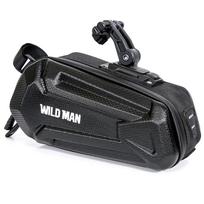 1.2L Hard Shell Bike Bag Large Capacity Bicycle Rear Bag Can Hung Taillights Bike Seatpost Storage Bag MTB Road Bike Accessories