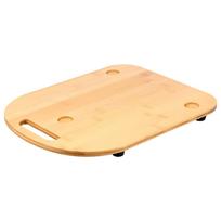Bamboo Sliding Board with Wheels Nonslip Rubber Feet Quick Movement Rolling Board for TM5/6 Function Sliding Board Kitchen Tools