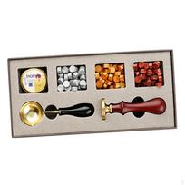 Kit Beads & Sealing Stamp Melting Spoon Tool for Invitations Envelopes Letter DIY Craft Thank Yoy