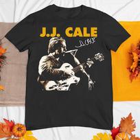 Naujas retas J. J. Cale Tour Kolekcija Singer Juoda Visi Marškinėliai Unisex T-shirt S