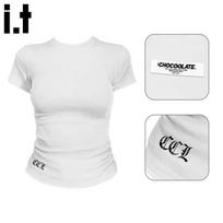 CHOCOOLATEit Women's American Style Slim Fit Short Sleeve T-Shirt M