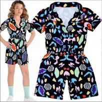 Stranger Things Season 3 Eleven Cosplay Costume Playsuit Shirt Outfit Halloween Costume 160