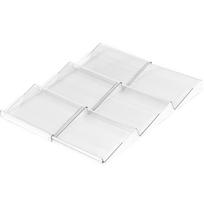 3 Tiles Telescopic Spice Drawer Rack Large-Capacity Acrylic Storage Tray Kitchen Versatile Drawer Organizer for Reasoning Jar 3-tier