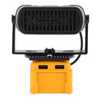 Ergonomiškas šildytuvas, tinkantis DCB208 Li-jonų baterijai, išmanusis pastovios temperatūros elektrinis mažas šildytuvas, 200W, 2 lygių reguliuojamas