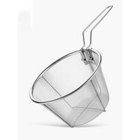 French Fries Basket Stainless Steel Fry Baskets With Handle Deep Fryer Strainer Blanching Basket Deep Fryer Skimmer For Kitche