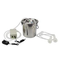 3L Electric Automatic Milking Machine for Cow Goat Sheep, Pulsating Vacuum Pump Milker with Bucket, Dairy Farm Milking Equipment US