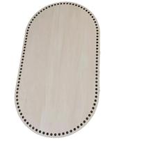 Oval Moses Basket Wood Bottom Natural Base Shaper for DIY Crochet Knitting Weaving Crafts other&4.5mm