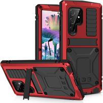 For Samsung S26 S25 Edge S24 S23 S22 S21 S20 Plus Military Heavy Duty Aluminum Case Shockproof Metal Cover Screen Protector Galaxy S26 Ultra