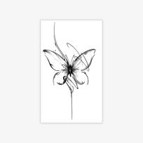 Butterfly Tattoo Sticker, Advanced Sense, Beautiful Personality, Arm Waist And Abdomen Tattoo Sticker 9*15