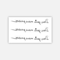 Deus Guia Meus Passos Tattoo Applique Floral Font Long-Lasting Waterproof 11*18