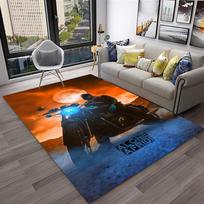 3D Retro Motorcycle Vintage Carpet Rug for Home Living Room Bedroom Playroom Sofa Doormat Decor,Kid Area Rug Non-slip Floor Mat 40x60cm