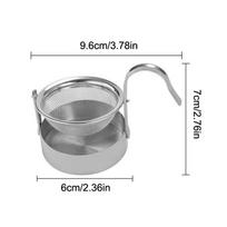 304 Stainless Steel Tea Coffee Strainer Filter With Base For Loose Leaf Tea Easy To Clean Kung Fu Tea Fine Mesh Tea Filter+ sidabras