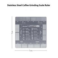 Grinding Scale Reference Card Italian Hand-brewed Coffee Powder Thickness Comparison Card Coffee Bean Grinding Auxiliary Tool.