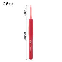 New Red Crochet Hooks Aluminum Soft Knitting Needles Yarn Weave Tool Sweater