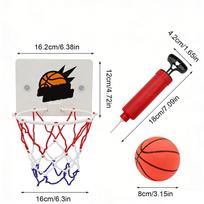 Kids Basketball Hoop Small Suction Cup Game No Drilling Basketball Hoop Games for Kids Boys Girls Exercise Home Classroom