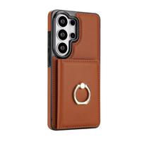 for Samsung Galaxy S23 S24 S25 S26 Ultra Plus A56 A36 A26 A16 A55 A35 A15 Leather Wallet Case Card Holder with Ring Kickstand Galaxy S23
