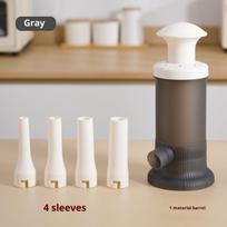 Manual Sausage Stuffer Maker Multifunctional Meat Filling Tool with Nozzles,Easy-to-Use for Homemade Sausages & Kitchen Cooking