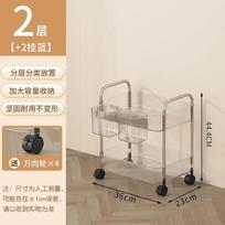 Mobile Shelf with Wheel Multi-Layers Storage Rack Home Trolley for Snacks Cosmetic Sundries Organizer 2/3/4 Tiers Rolling Cart