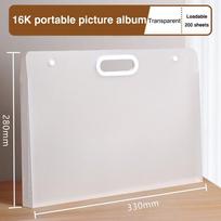 Portable File Folder High Quality 4K/8K/16K Waterproof Drawing Paper Collection Book A2/A3/A4 Picture Album School Office