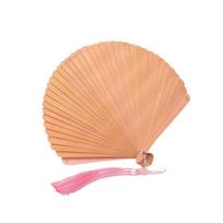 Retro Bamboo Folding Fan Solid Color with Tassels Folding Hand Fan Portable Decorative Fan Handheld Fan Cultural Activities