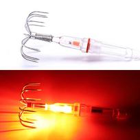 Waterproof LED Glowing Squid Lure 8 Hooks Luminous Bait Deep Sea Night Fishing Accessories