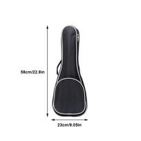 Ukulele Guitar Bag 21/23/26 Inch Thickened Waterproof Oxford Nylon Single Straps Cotton Padded Guitar Ukulele Backpack