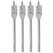 4pcs High Carbon Steel Flat Wood Drill Bit Set Cutting Thorn Flat Spade Wood Drill Bit Set 22mm Spade Drill Bit Set Woodworking