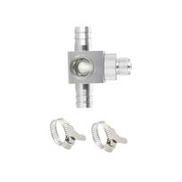 12/16mm Fish Tank CO2 Diffuser Aluminum Alloy Aquarium CO2 Atomizer CO2 External Atomizer CO2 Bubble Counter Silver