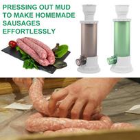 Homemade Sausage Meat Stuffer Easy Fast with Stuffing Tubes Horizontal Sausage Maker Meat Filling Plastic Sausage Filler