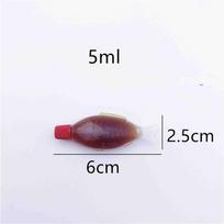 High quality disposable sushi matching soy sauce bottle vinegar bottle takeaway seasoning small packing plastic cup with lid 100pcs