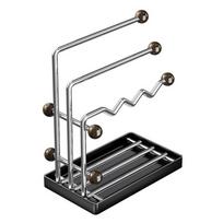 Stainless Steel Kitchen Rag Drying Rack Multi-functional with Drainage Tray Towel Holder Anti-rust Sponge Dishcloth Towel Holder