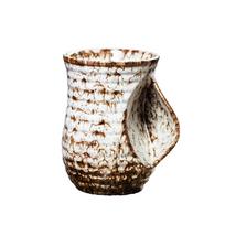 Heat-Resistant Glazed Ceramic Coffee Mug Gradient Color Semi-enclosed Handle Hand Warmer Cup Large Capacity Teacup Office 501-600ml